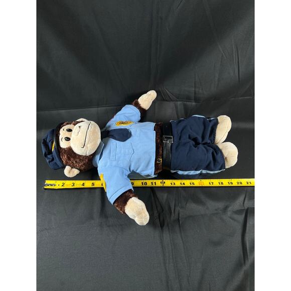 Build a Bear Workshop Brown Monkey 18" Plush W/ Police Outfit Good Condition BAB - Picture 10 of 10